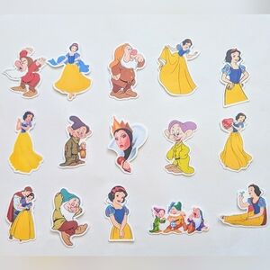 Disney Snow White And Seven Dwarfs Sticker Bundle Brand New